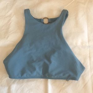 Blue Aerie racer back bathing suit